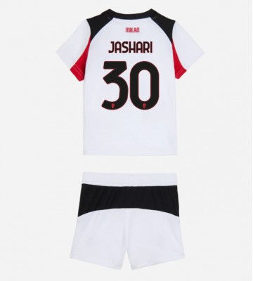 AC Milan Ardon Jashari #30 Udebanesæt Børn 2025-26 Kort ærmer (+ korte bukser)